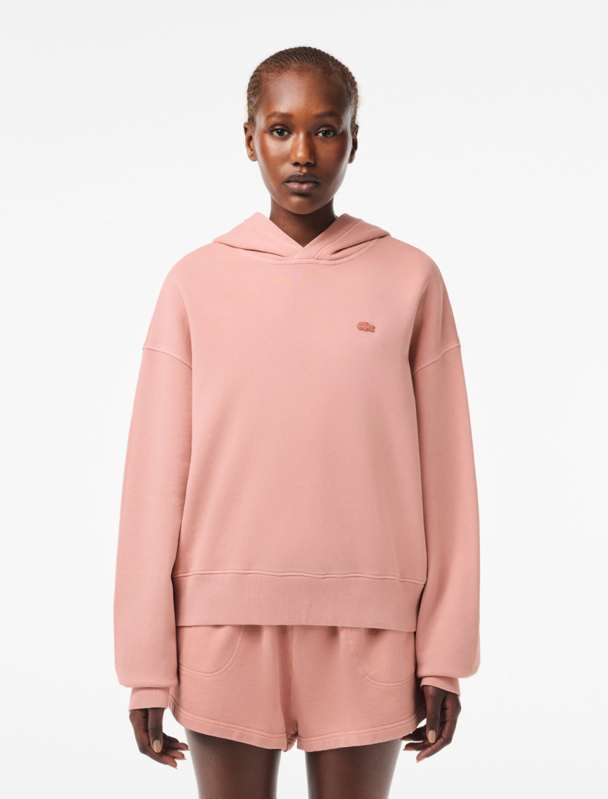Lacoste Oversize Fit Kadın Pembe Hoodie Lacoste Oversize Fit Kadın Pembe Hoodie