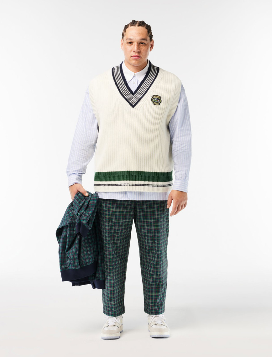 Lacoste Erkek Straight Fit Chino Renkli Ekose Pantolon Lacoste Erkek Straight Fit Chino Renkli Ekose Pantolon