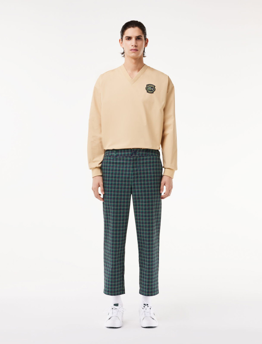 Lacoste Erkek Straight Fit Chino Renkli Ekose Pantolon Lacoste Erkek Straight Fit Chino Renkli Ekose Pantolon