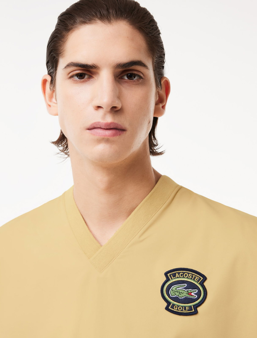 Lacoste Erkek Loose Fit V Yaka Sarı Sweatshirt Lacoste Erkek Loose Fit V Yaka Sarı Sweatshirt