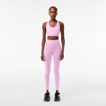 Lacoste Kadın Slim Fit Baskılı Pembe Tayt Lacoste Kadın Slim Fit Baskılı Pembe Tayt