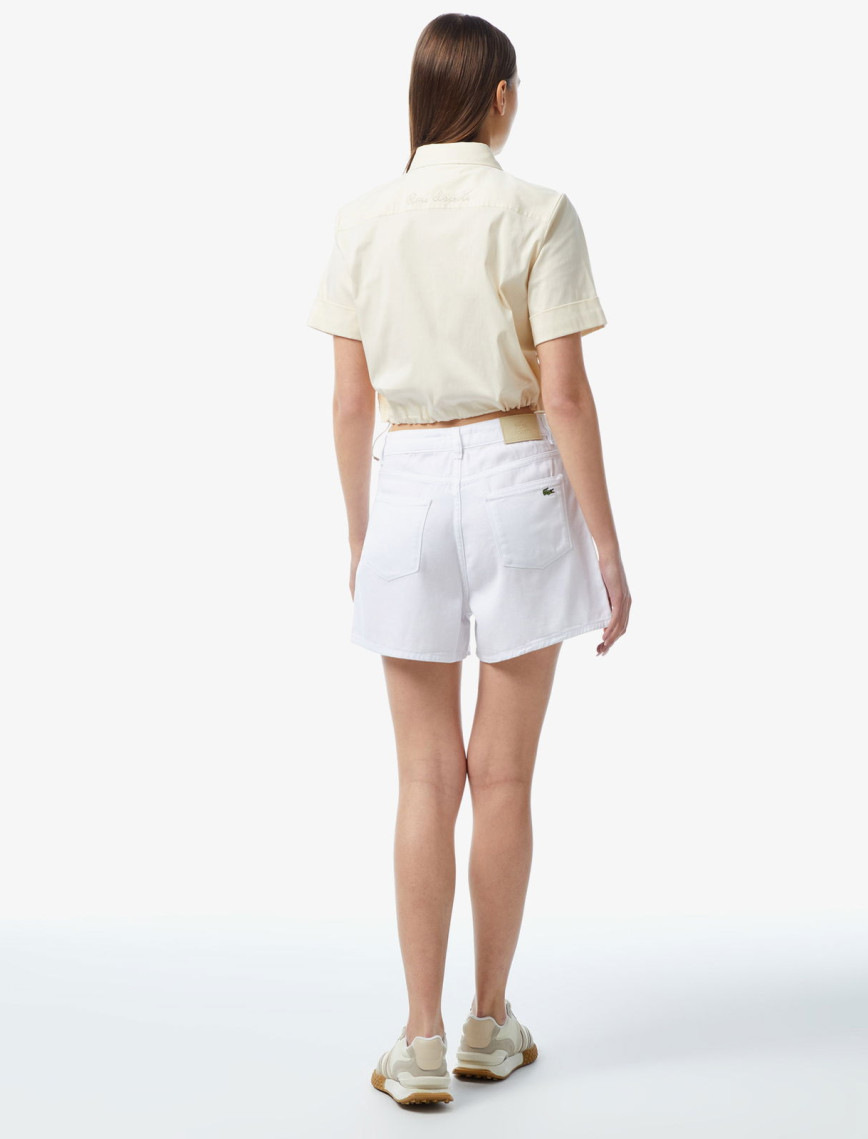 Lacoste Kadın Beyaz Şort Lacoste Kadın Beyaz Şort