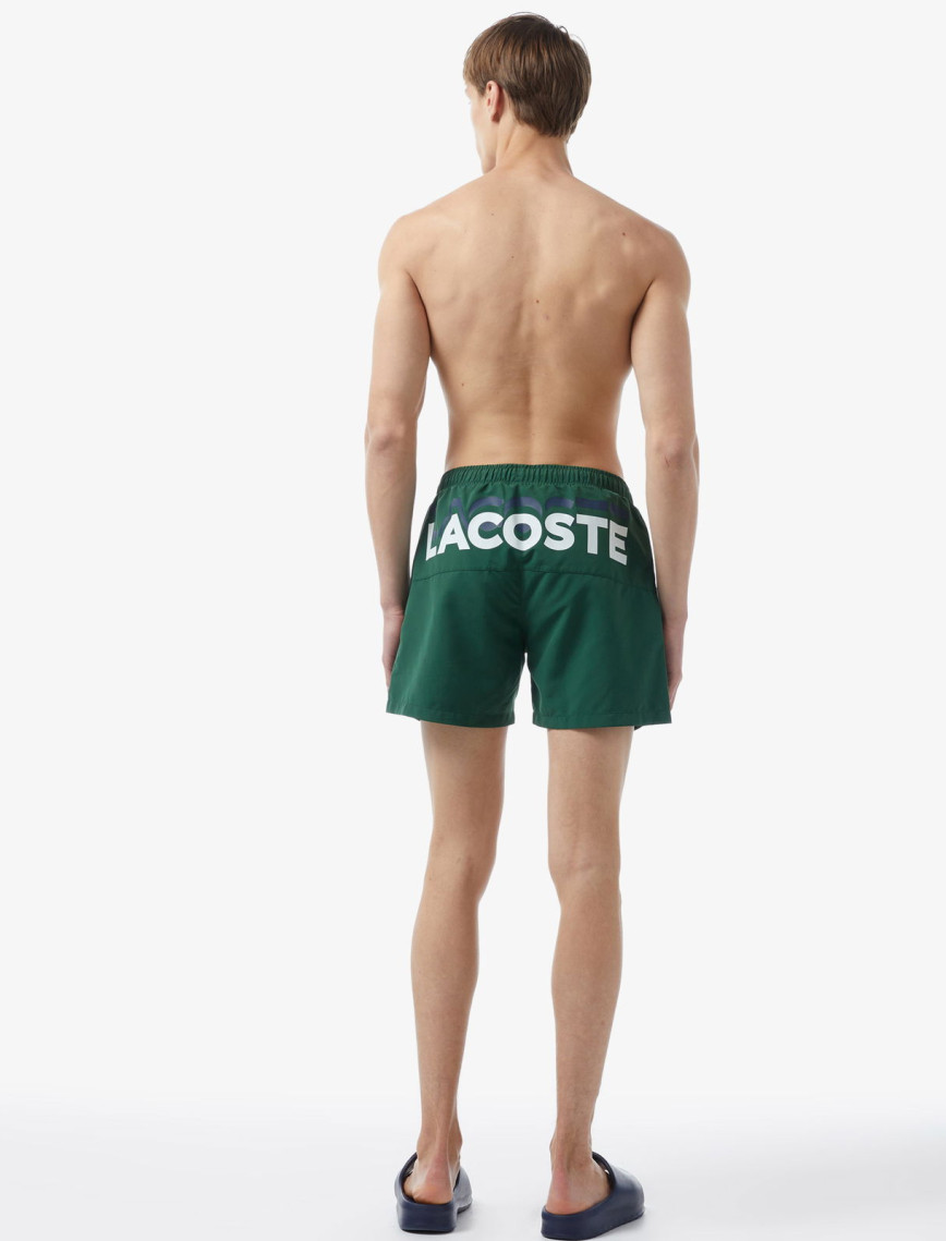 Lacoste Baskılı Erkek Yeşil Deniz Şortu Lacoste Baskılı Erkek Yeşil Deniz Şortu