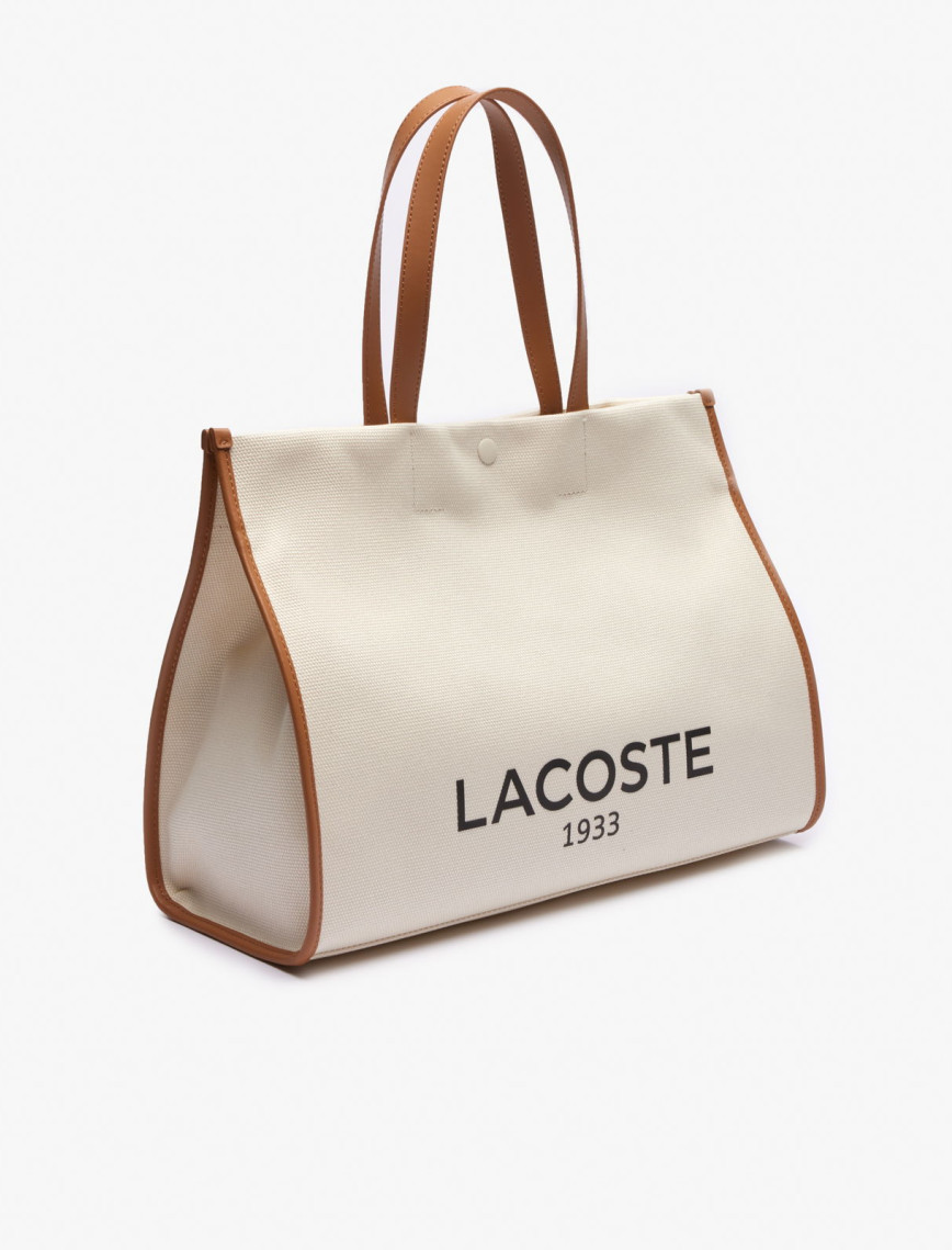 Lacoste Heritage Canvas Unisex Bej Omuz Çantası Lacoste Heritage Canvas Unisex Bej Omuz Çantası