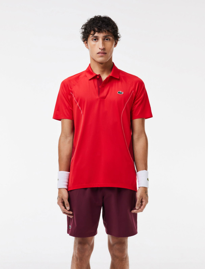 Lacoste SPORT x Novak Djokovic Erkek Regular Fit Kırmızı Polo Lacoste SPORT x Novak Djokovic Erkek Regular Fit Kırmızı Polo