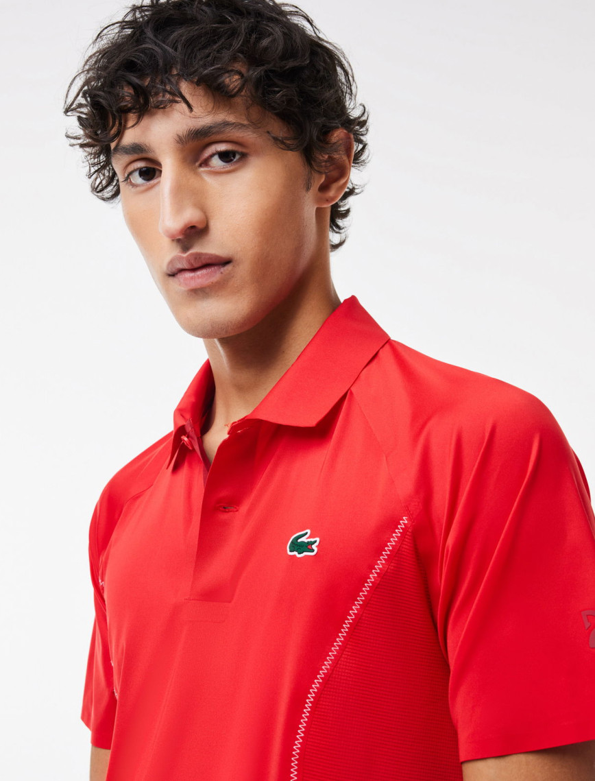 Lacoste SPORT x Novak Djokovic Erkek Regular Fit Kırmızı Polo Lacoste SPORT x Novak Djokovic Erkek Regular Fit Kırmızı Polo