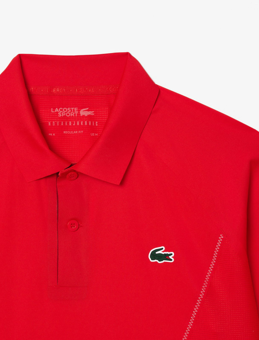 Lacoste SPORT x Novak Djokovic Erkek Regular Fit Kırmızı Polo Lacoste SPORT x Novak Djokovic Erkek Regular Fit Kırmızı Polo