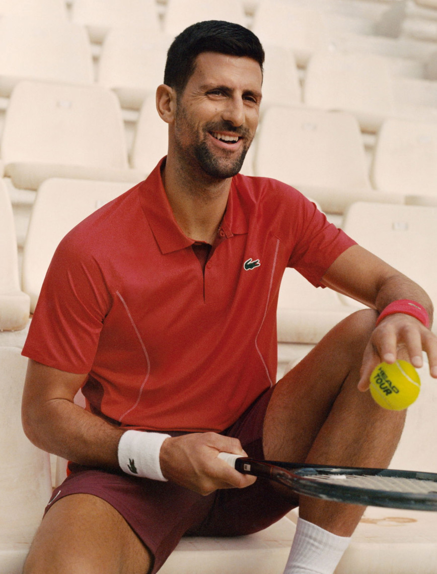 Lacoste SPORT x Novak Djokovic Erkek Regular Fit Kırmızı Polo Lacoste SPORT x Novak Djokovic Erkek Regular Fit Kırmızı Polo