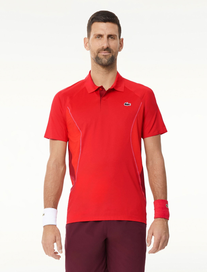 Lacoste SPORT x Novak Djokovic Erkek Regular Fit Kırmızı Polo Lacoste SPORT x Novak Djokovic Erkek Regular Fit Kırmızı Polo