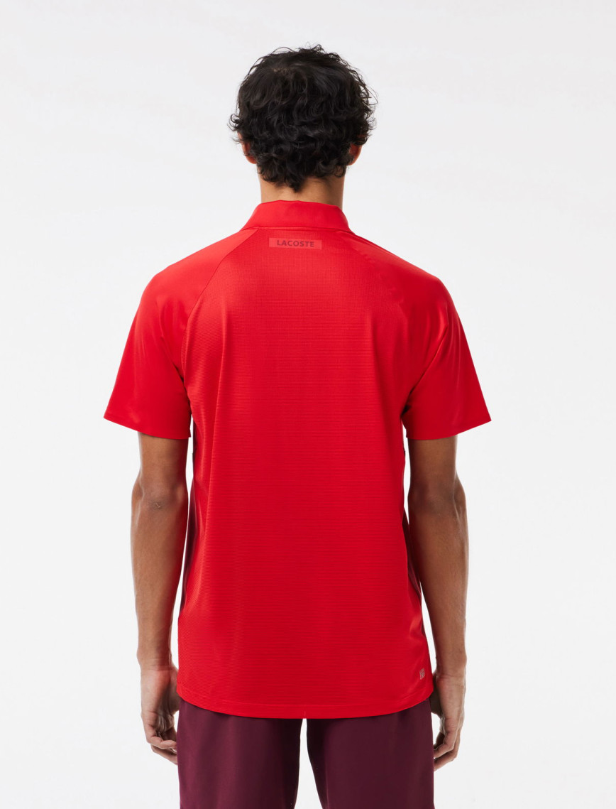Lacoste SPORT x Novak Djokovic Erkek Regular Fit Kırmızı Polo Lacoste SPORT x Novak Djokovic Erkek Regular Fit Kırmızı Polo