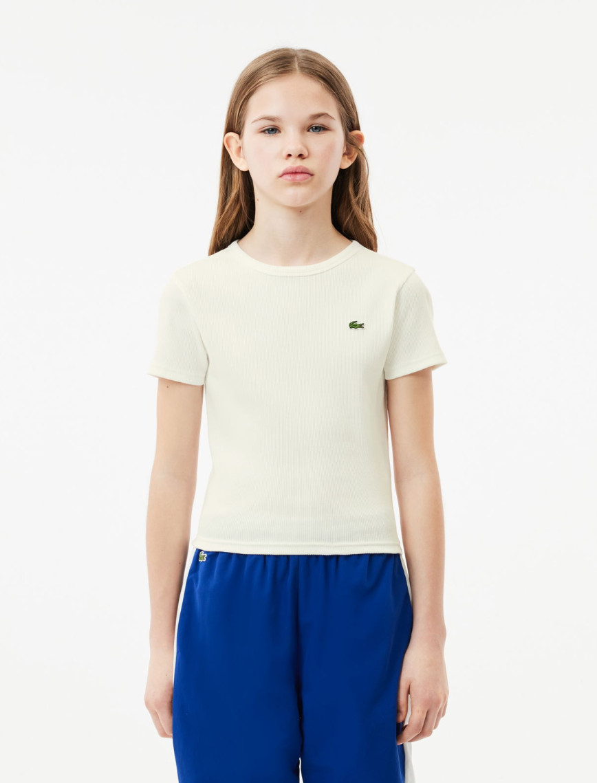 Lacoste Çocuk Bisiklet Yaka Lacivert T-Shirt Lacoste Çocuk Bisiklet Yaka Lacivert T-Shirt