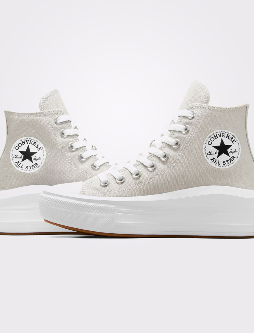 Converse Chuck Taylor All Star Move Kadın Gri Platform Sneaker Converse Chuck Taylor All Star Move Kadın Gri Platform Sneaker