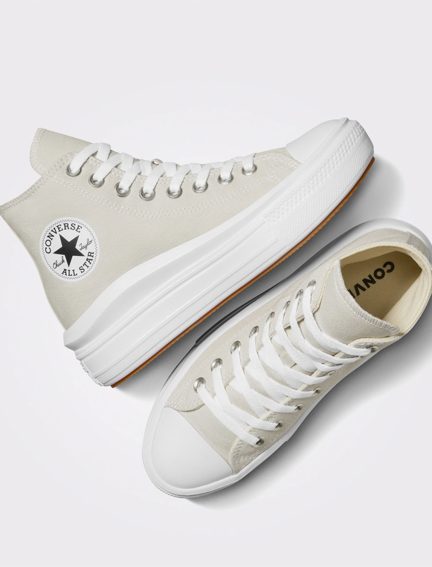 Converse Chuck Taylor All Star Move Kadın Gri Platform Sneaker Converse Chuck Taylor All Star Move Kadın Gri Platform Sneaker
