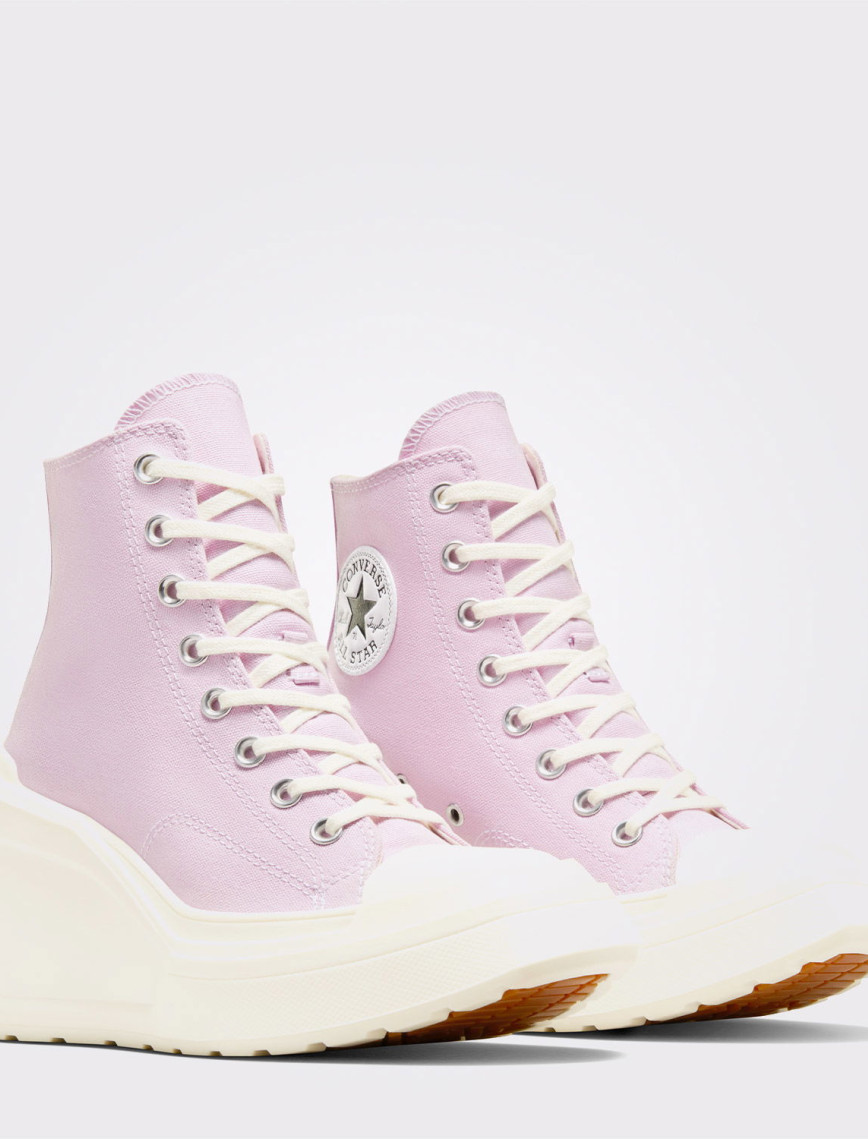 Converse Chuck 70 De Luxe Wedge Unisex Pembe Platform Sneaker