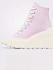 Converse Chuck 70 De Luxe Wedge Unisex Pembe Platform Sneaker