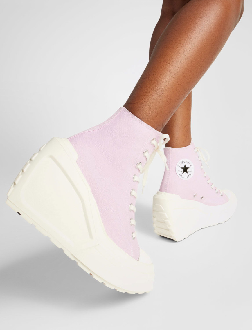 Converse Chuck 70 De Luxe Wedge Unisex Pembe Platform Sneaker