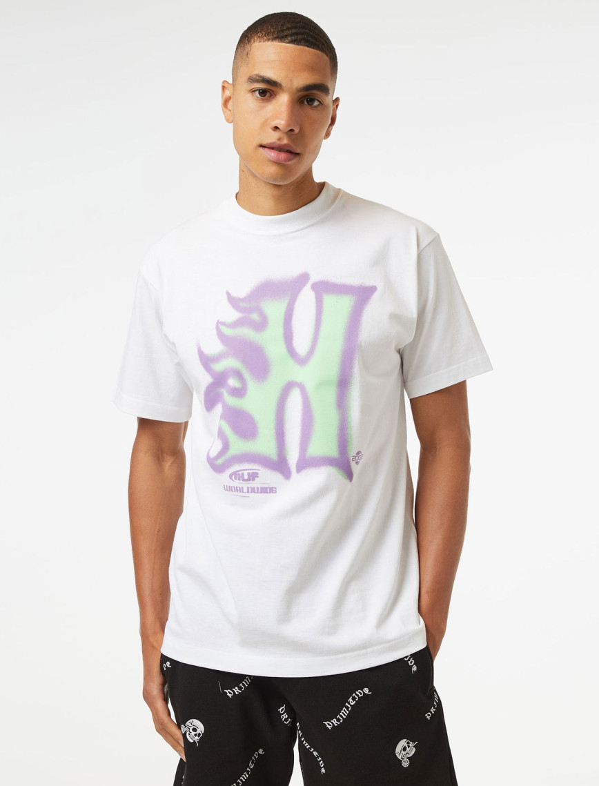 HUF Heat Wave S/S Erkek Siyah T-Shirt HUF Heat Wave S/S Erkek Siyah T-Shirt