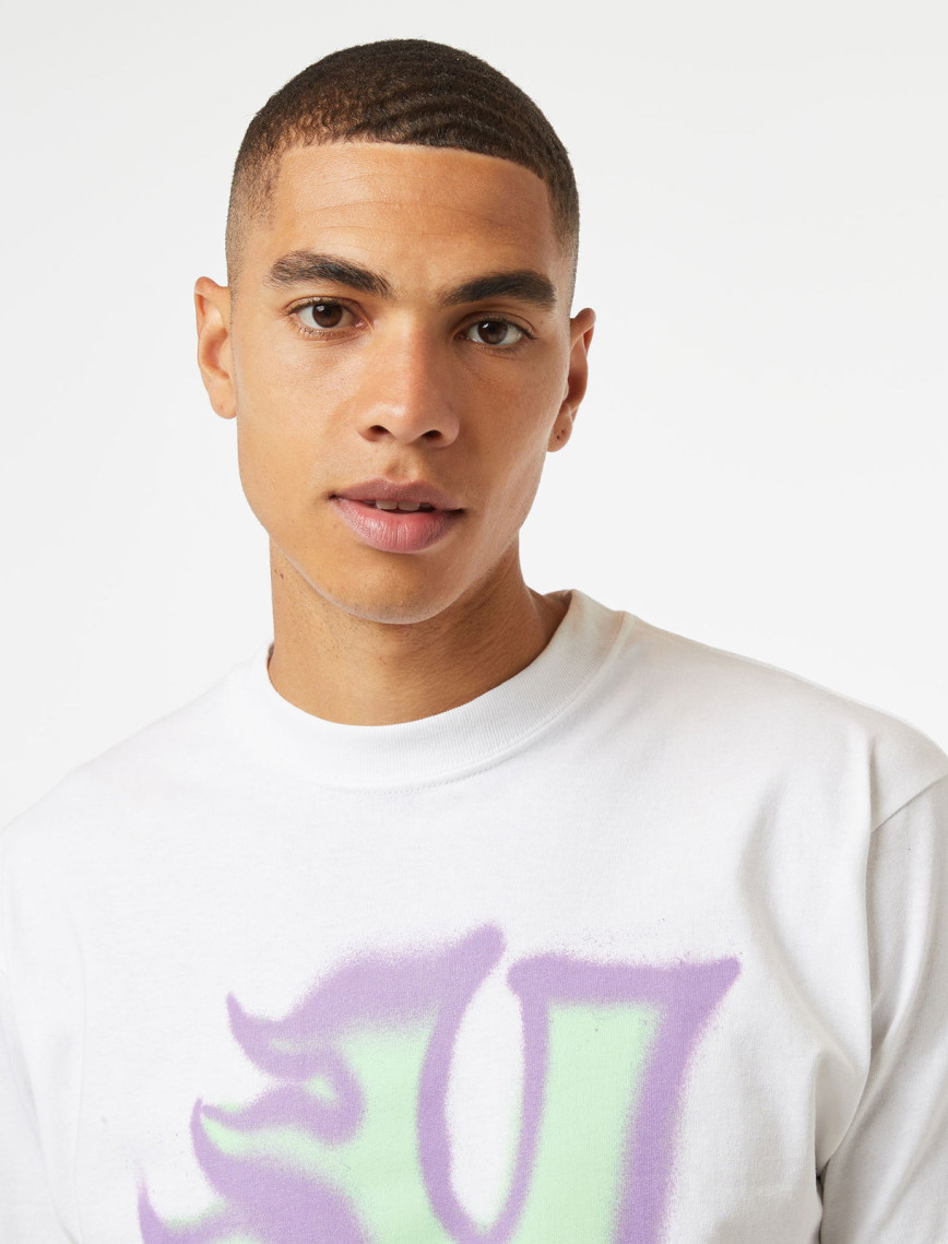 HUF Heat Wave S/S Erkek Beyaz T-Shirt HUF Heat Wave S/S Erkek Beyaz T-Shirt