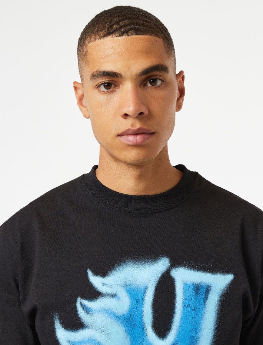 HUF Heat Wave S/S Erkek Siyah T-Shirt HUF Heat Wave S/S Erkek Siyah T-Shirt