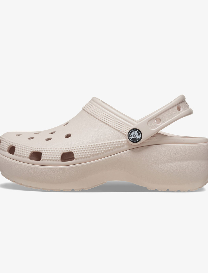 Crocs Classic Platform Kadın Krem Terlik Crocs Classic Platform Kadın Krem Terlik