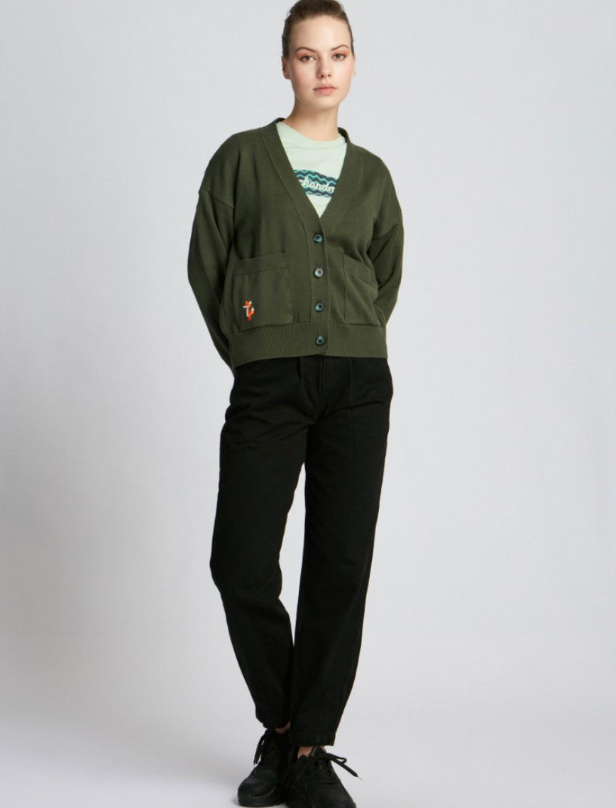 Kadın Hırka 23223 0324 - Iguana green Kadın Hırka 23223 0324 - Iguana green