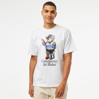 Market Art Market Bear Erkek Beyaz T-Shirt Market Art Market Bear Erkek Beyaz T-Shirt