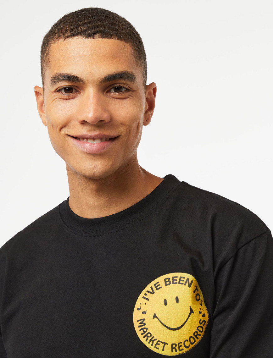 Market Smiley Afterhours Erkek Siyah T-Shirt Market Smiley Afterhours Erkek Siyah T-Shirt
