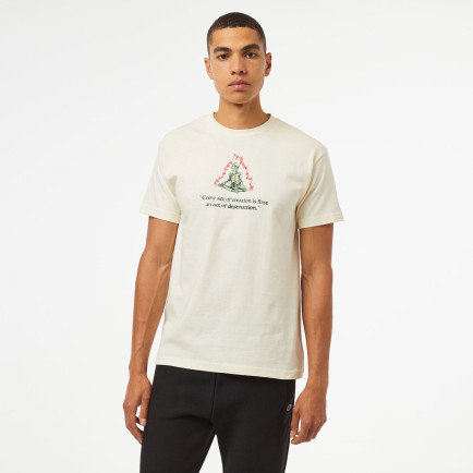 The Hundreds Flame Wildfire Erkek Krem Rengi T-Shirt The Hundreds Flame Wildfire Erkek Krem Rengi T-Shirt