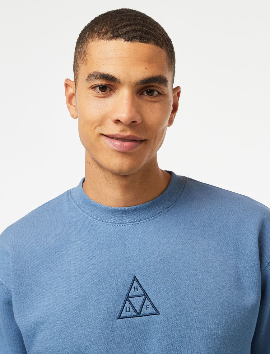 HUF Huf Set Triple Triangle Erkek Mavi Sweatshirt HUF Huf Set Triple Triangle Erkek Mavi Sweatshirt