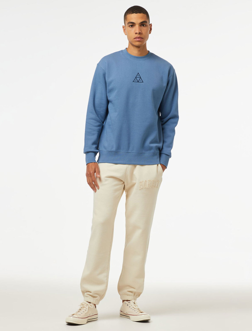 HUF Huf Set Triple Triangle Erkek Mavi Sweatshirt HUF Huf Set Triple Triangle Erkek Mavi Sweatshirt