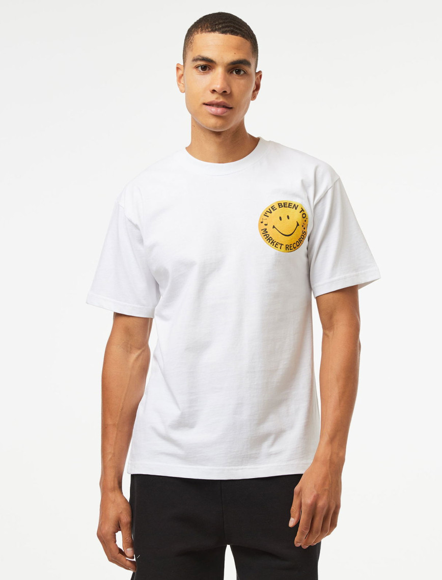 Market Smiley Afterhours Erkek Beyaz T-Shirt Market Smiley Afterhours Erkek Beyaz T-Shirt