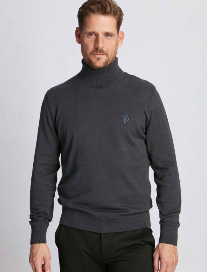 Erkek Boğazlı Kazak 409 - Gri Erkek Boğazlı Kazak 409 - Gri