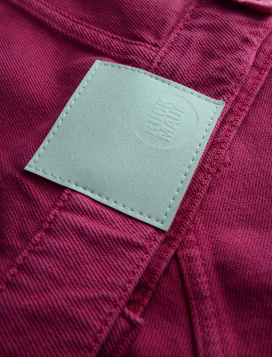 Kadın Kot Ceket 2436 - Pembe Kadın Kot Ceket 2436 - Pembe