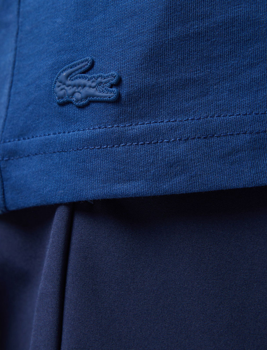 Lacoste Erkek Relaxed Fit Bisiklet Yaka Baskılı Lacivert T-Shirt Lacoste Erkek Relaxed Fit Bisiklet Yaka Baskılı Lacivert T-Shirt