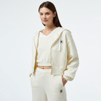 Converse Kadın Krem Fermuarlı Hoodie Converse Kadın Krem Fermuarlı Hoodie