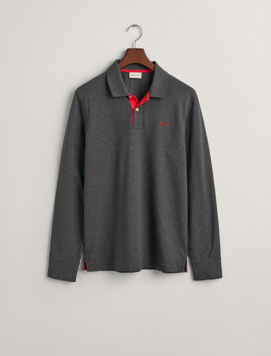 GANT Erkek Gri Regular Fit Polo GANT Erkek Gri Regular Fit Polo