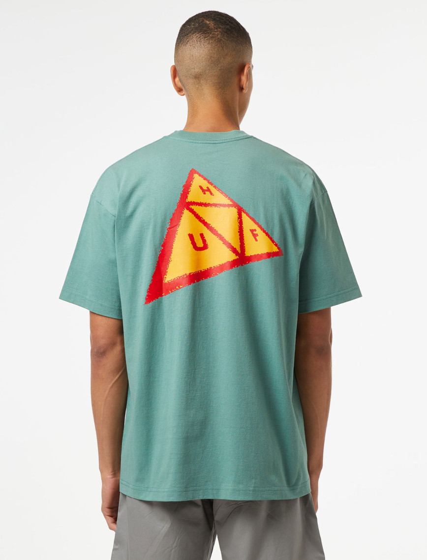 HUF Skewed Tt S/S Erkek Yeşil T-Shirt HUF Skewed Tt S/S Erkek Yeşil T-Shirt