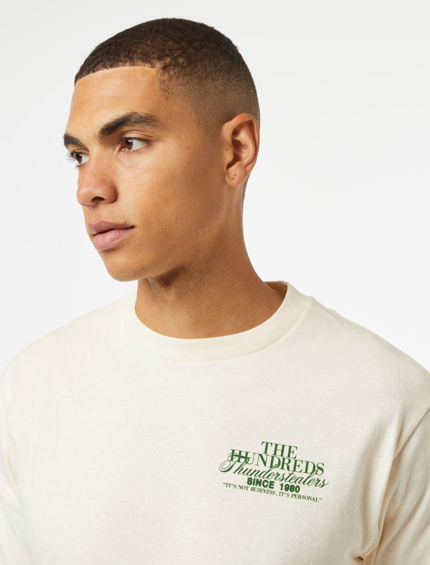 The Hundreds Business Minded Erkek Krem T-Shirt