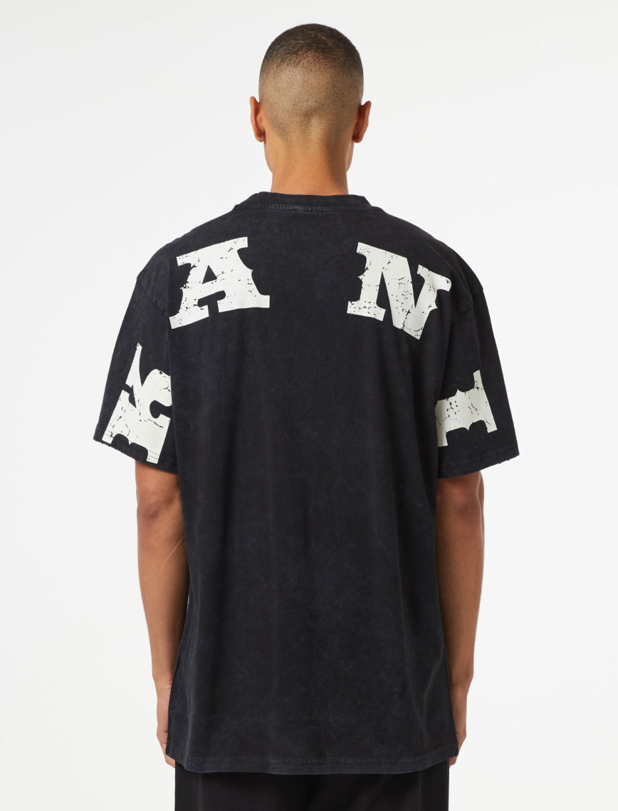 Karl Kani Small Sign. Distressed Heavy Jersey Erkek Siyah T-Shirt Karl Kani Small Sign. Distressed Heavy Jersey Erkek Siyah T-Shirt