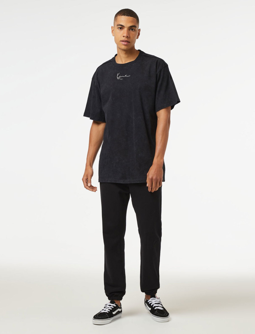 Karl Kani Small Sign. Distressed Heavy Jersey Erkek Siyah T-Shirt Karl Kani Small Sign. Distressed Heavy Jersey Erkek Siyah T-Shirt