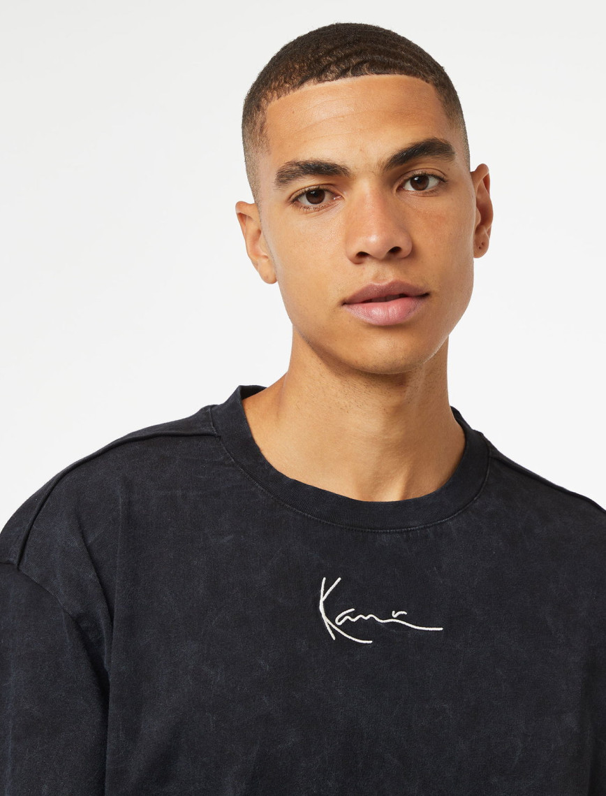 Karl Kani Small Sign. Distressed Heavy Jersey Erkek Siyah T-Shirt Karl Kani Small Sign. Distressed Heavy Jersey Erkek Siyah T-Shirt