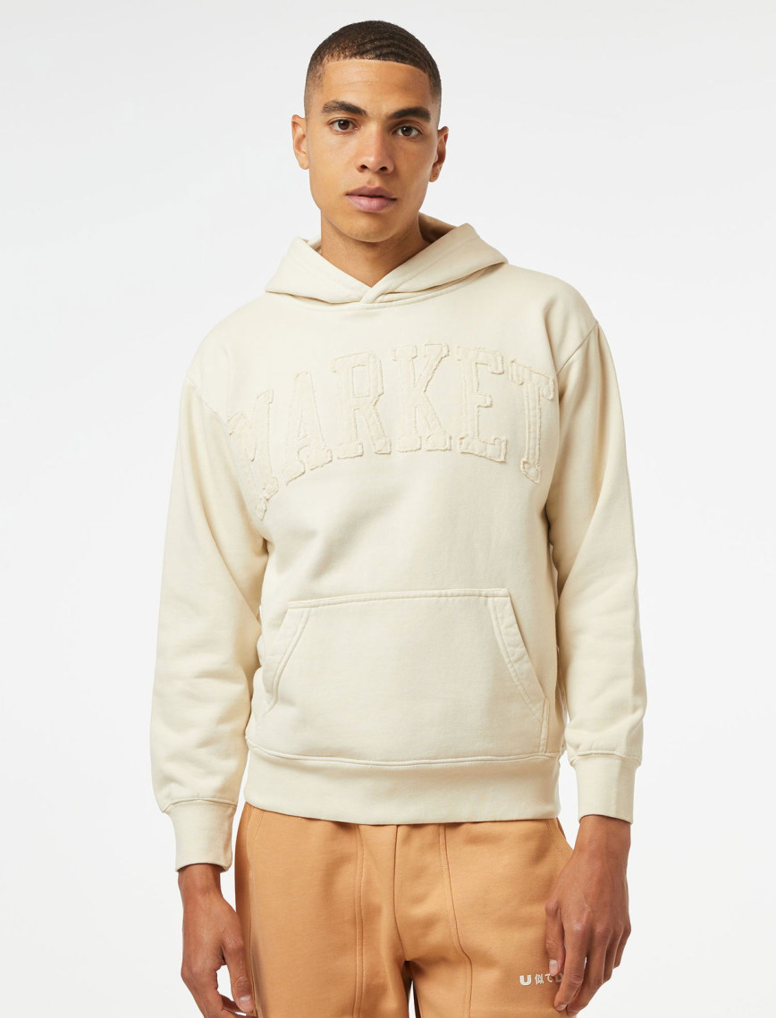 Market Vintage Wash Arc Erkek Krem Hoodie Market Vintage Wash Arc Erkek Krem Hoodie