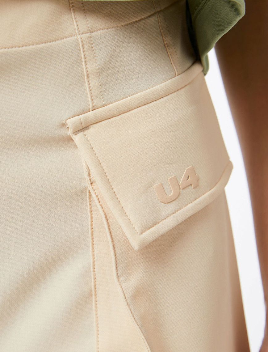 UNITED4 Classic Kadın Krem Şort UNITED4 Classic Kadın Krem Şort