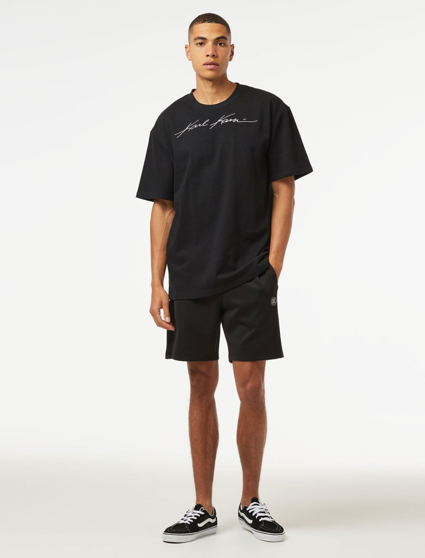 Karl Kani Autograph Heavy Jersey Boxy Erkek Siyah T-Shirt