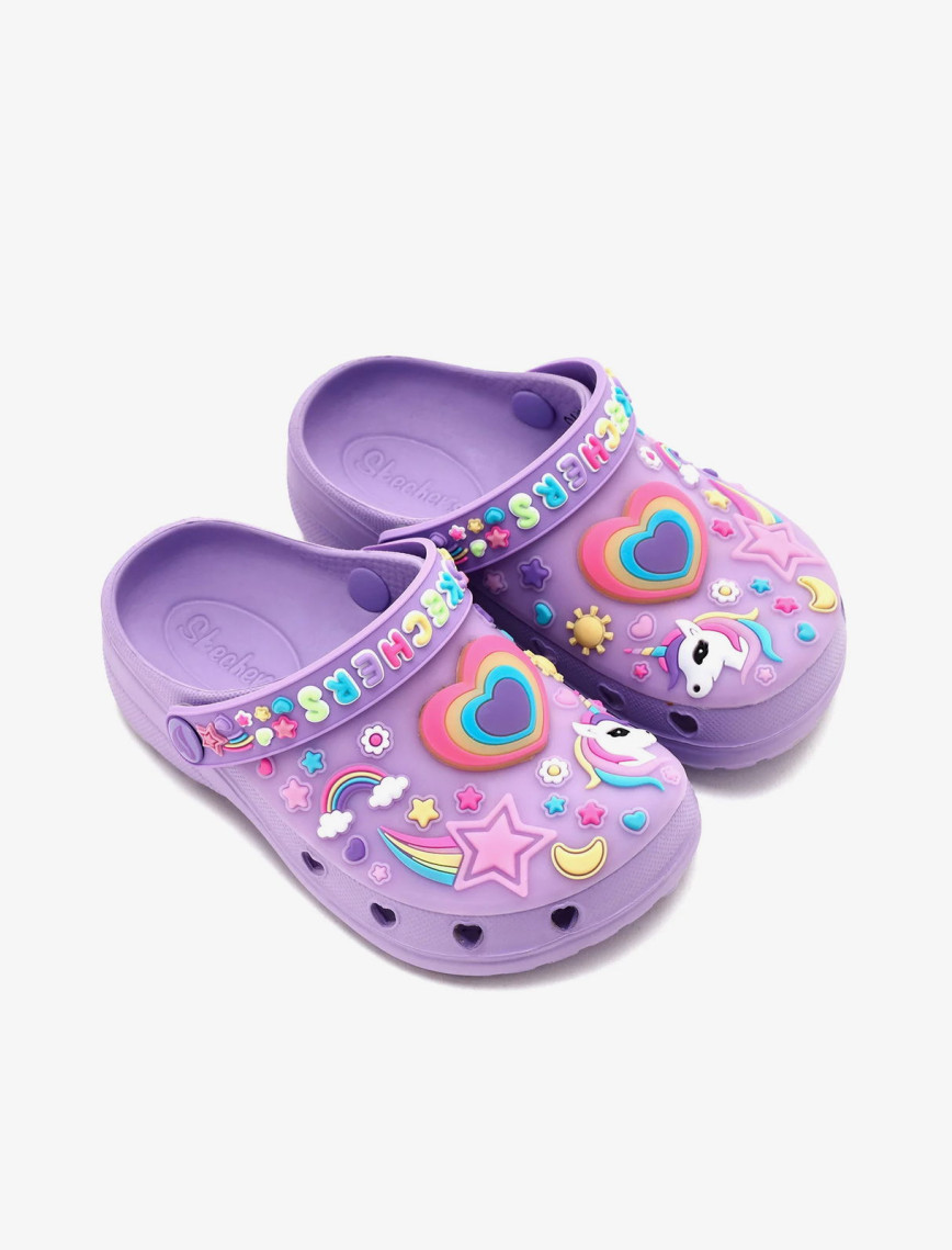 Skechers Heart Charmer Miss Girly Bebek Mor Sandalet Skechers Heart Charmer Miss Girly Bebek Mor Sandalet