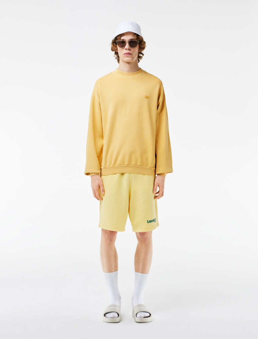 Lacoste Erkek Loose Fit Bisiklet Yaka Sarı Sweatshirt Lacoste Erkek Loose Fit Bisiklet Yaka Sarı Sweatshirt