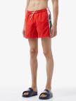 Lacoste Erkek Renk Bloklu Kırmızı Mayo Şort