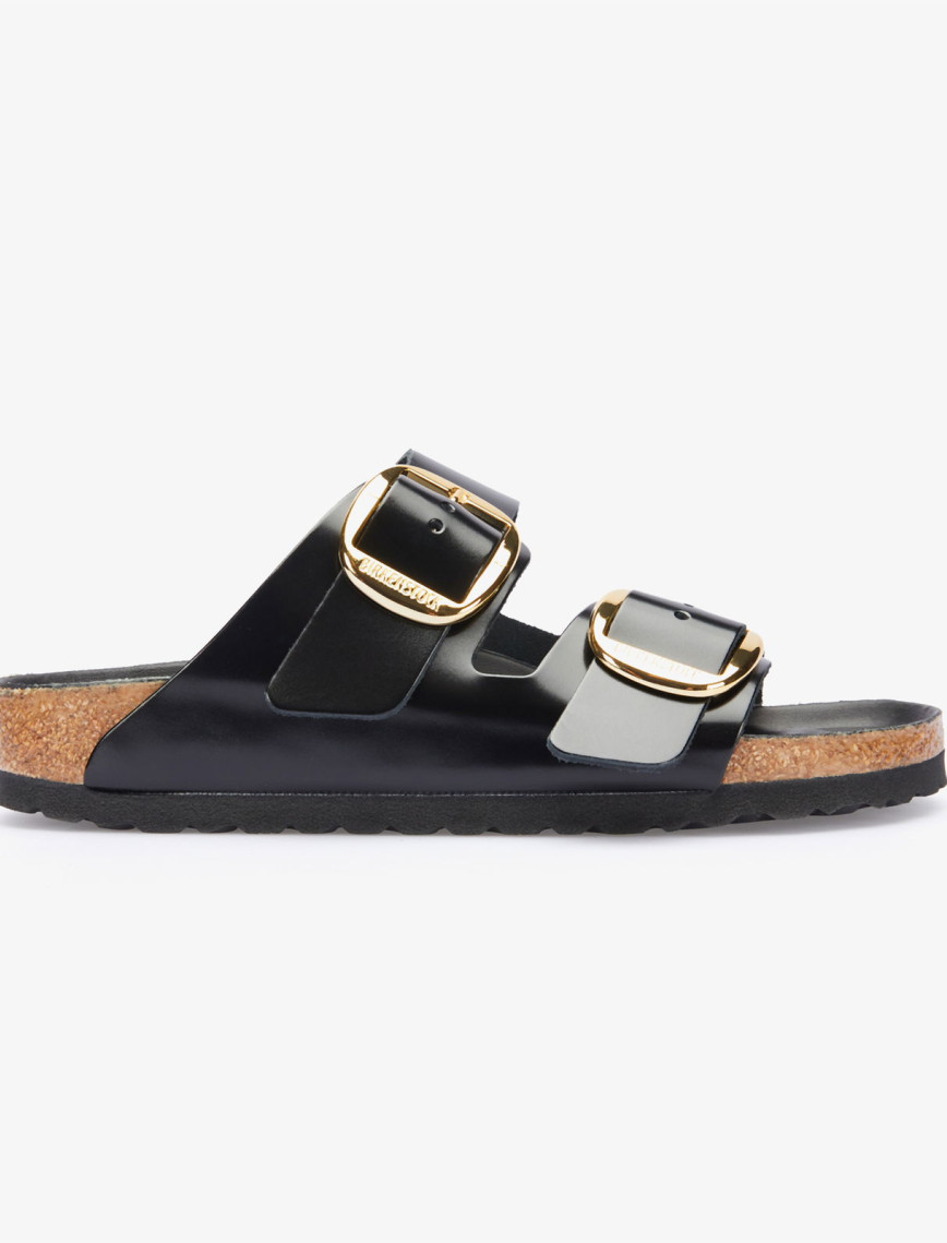 Birkenstock Arizona Big Buckle Nl High Shine Kadın Siyah Terlik Birkenstock Arizona Big Buckle Nl High Shine Kadın Siyah Terlik