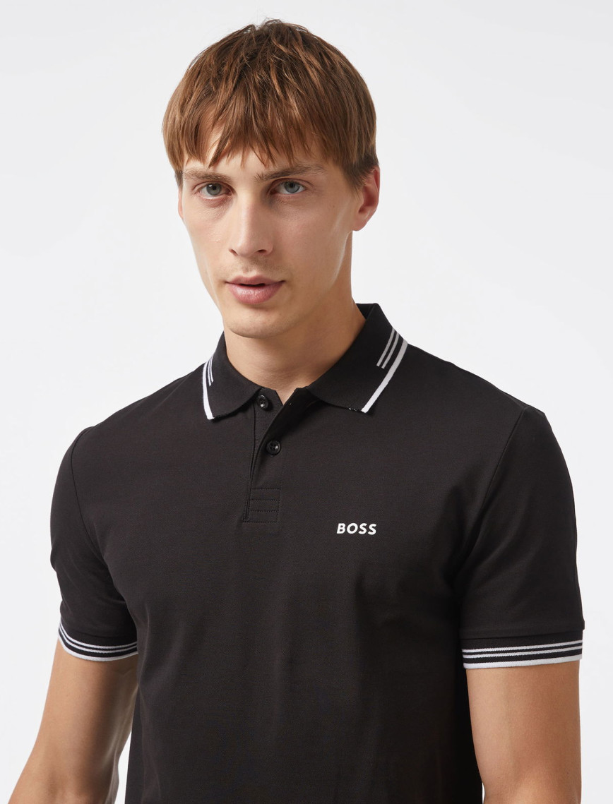 Boss Paul Erkek Siyah Polo Boss Paul Erkek Siyah Polo