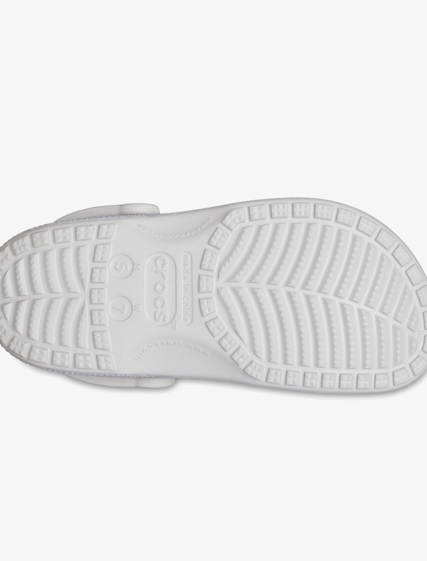 Crocs Classic Glitter Kadın Gri Terlik Crocs Classic Glitter Kadın Gri Terlik